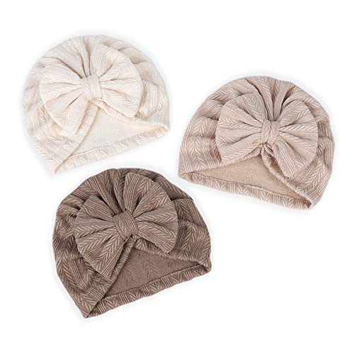PALAY® 3pcs Cap for Baby Girl Boy, Lovely Bow Caps for Babies, Soft Warm Baby Cap 0-3 Month Baby Girl 3-12 Months, Infant Hat Newborns Shower Gifts PALAY® 3pcs Cap for Baby Girl Boy, Lovely Bow Caps for Babies, Soft Warm Baby Cap 0-3 Month Baby Girl 3-12 Months, Infant Hat Newborns Shower Gifts